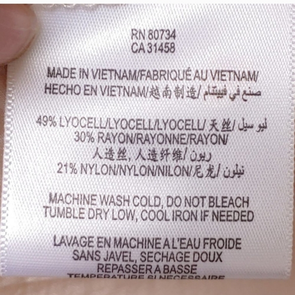 BCBG Pink Minimalist Peasant Top Buff Nude Neutral Hippie Sheath Top - Picture 4 of 8